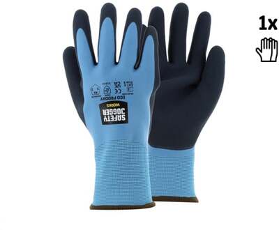 safety jogger De alles-in-één veiligheidshandschoenen met een dubbele latexcoating | Blauw | Maat 10 - SW1504100