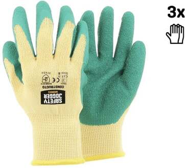 safety jogger Naadloze katoenen veiligheidshandschoenen | 3 Stuks | Geel | Maat 10 - SW0202010