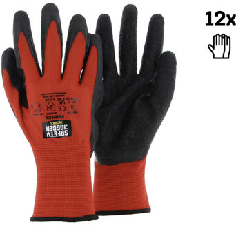 safety jogger Werkhandschoenen | 12 Stuks | Zwart | Maat 8 - SW0600008