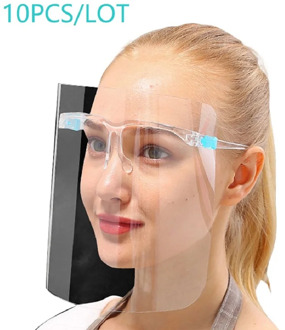 Safty Transparent PET Anti-Fog Dust Full Face Shield Eyes Face Protective Goggles Glasses Frame Visor Hats mascarilla маски маск