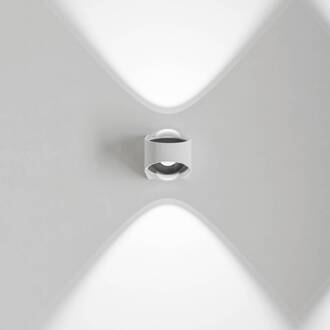 Saga LED buiten wandlamp up/down wit