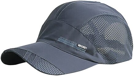 Sagace Cap Baseballfor Womne Mannen Outdoor Mesh Ademend Sport Hat Unisex Mode Suncreen Streetwear Snapback Hip Hop Hoed Donkergrijs