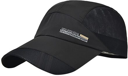 Sagace Cap Baseballfor Womne Mannen Outdoor Mesh Ademend Sport Hat Unisex Mode Suncreen Streetwear Snapback Hip Hop Hoed zwart