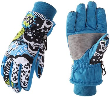 Sagace Handschoenen Winter Outdoor Fasion Ski Handschoenen Voor Kinderen Thermische Warme Sneeuw Handschoenen Voor 3-11 Jaar женские Перчатки Blauw / M