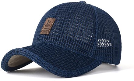 Sagace Hoeden Stijlvolle Mannen Solid Colid Mesh Ademend Outdoor Bescherming Zonnehoed Wilde Baseball Cap Шапка Женская Gorras Blauw