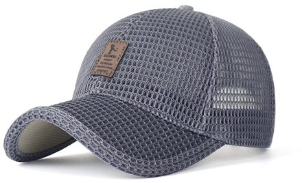 Sagace Hoeden Stijlvolle Mannen Solid Colid Mesh Ademend Outdoor Bescherming Zonnehoed Wilde Baseball Cap Шапка Женская Gorras Donkergrijs