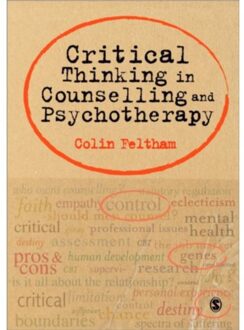 Sage Critical Thinking in Counselling and Psychotherapy