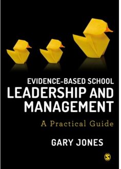 Sage Evidence-Based School Leadership And Management - Jones, Gary