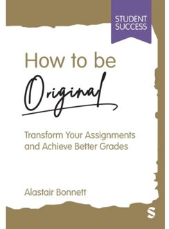 Sage How To Be Original - Bonnett, Alastair