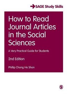Sage How to Read Journal Articles in the Social Sciences