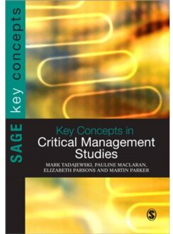 Sage Key Concepts In Critical Management Studies - Tadajewski