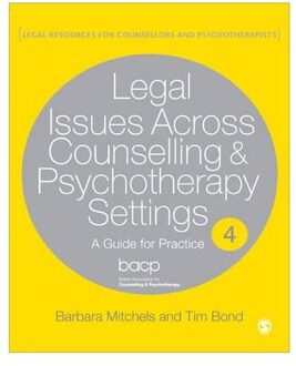Sage Legal Issues Across Counselling & Psychotherapy Settings