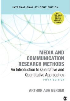 Sage Media And Communication Research Methods - International Student Edition - Berger, Arthur A,