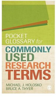 Sage Pocket Glossary For Commonly Used Research Terms - Holosko