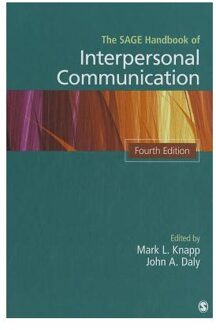 Sage The Sage Handbook Of Interpersonal Communication - Knapp