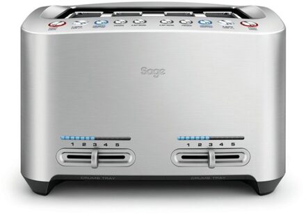 Sage THE SMART TOAST -4 Broodrooster Zilver