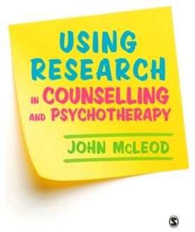 Sage Using Research In Counselling And Psychotherapy - McLeod