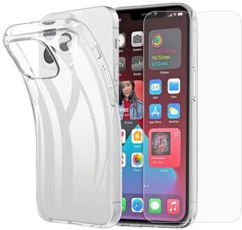 Saii 2-in-1 iPhone 15 Plus TPU-hoesje en schermbeschermer van gehard glas