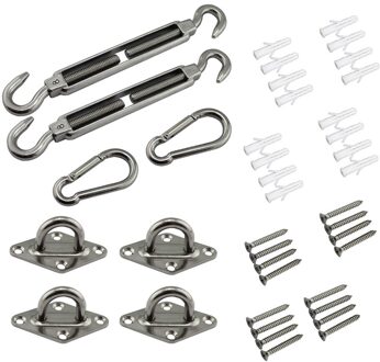 Sail Hardware Kit Voor Rechthoek En Vierkant Zon Shade Sails Installatie 40 Pcs
