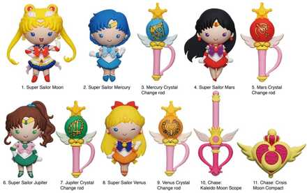 Sailor Moon 3D PVC Bag Clips Series 7 Display (24)