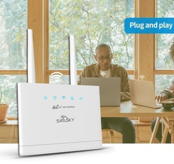 Sailsky XM311 4G LTE WiFi Router 300Mbps High-speed Wireless Router with SIM Card Slot FOTA Remote Upgrade European Version