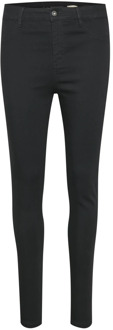 Saint Tropez high waist skinny jeans zwart - 34 (XS)