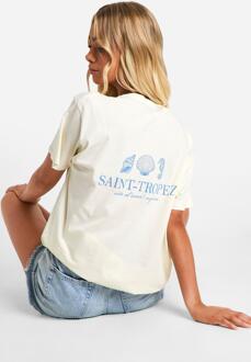 Saint Tropez Shell Tshirt, Stone - L