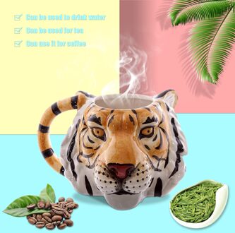 Saintgace 3D Leuke Cartoon Dier Water Cup Keramische Thee Koffie Kopjes En Mokken Stereo Vision Paar Mok Drinkware Tazas