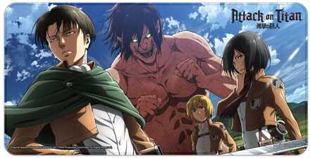 Sakami Merchandise Attack on Titan XXL Mousepad Eren, Mikasa, Armin, Levi