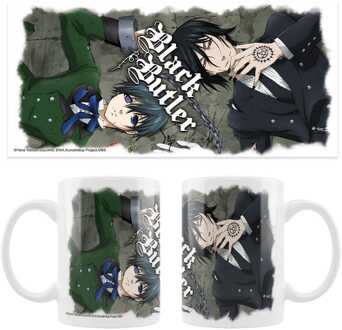 Sakami Merchandise Black Butler Ceramic Mug Ciel, Sebastian