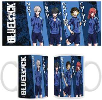 Sakami Merchandise Blue Lock Ceramic Mug Nagi, Isagi, Bachira & Chigiri
