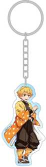 Sakami Merchandise Demon Slayer: Kimetsu no Yaiba Acrylic Keychain Zenitsu Holographic 7 cm