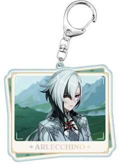 Sakami Merchandise Genshin Impact Acrylic Keychain Arlecchino 7 cm
