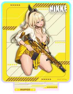 Sakami Merchandise Goddess of Victory: Nikke Crouching Series Acrylic Stand Rupee Holographic 14 cm