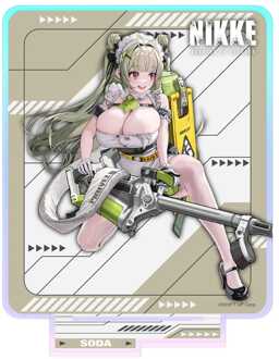 Sakami Merchandise Goddess of Victory: Nikke Crouching Series Acrylic Stand Soda Holographic 14 cm