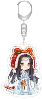 Sakami Merchandise Grandmaster of Demonic Cultivation Acrylic Keychain Lan Wangji Chibi Style 7 cm