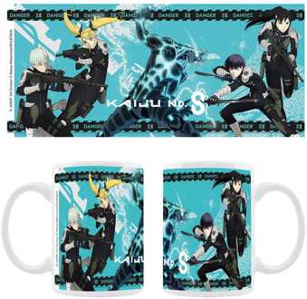 Sakami Merchandise Kaiju No. 8 Ceramic Mug Kaiju No. 8, Reno Ichikawa, Soshiro Hoshina, Mina Ashira, Kikoru Shinomiya Season 2