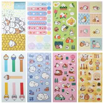 Sakami Merchandise Molang Sticker Pack Happy Days