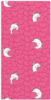 Sakami Merchandise Molang Towel Hearts 150 x 75 cm