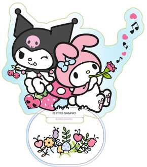 Sakami Merchandise Sanrio Acrylic Stand Kuromi & My Melody Holographic 6 cm