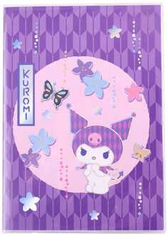Sakami Merchandise Sanrio Notebook Kuromi Japanese Holographic Checkered