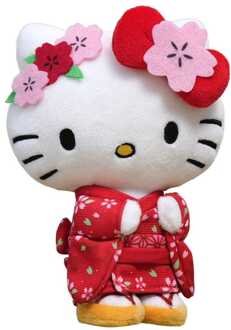 Sakami Merchandise Sanrio Plush Figure Hello Kitty Kimono Version 22 cm