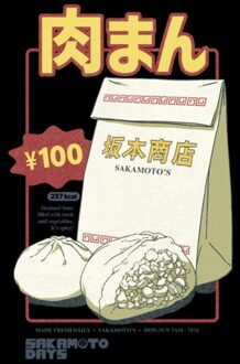 Sakamoto Days Buns Unisex T-Shirt - Black - XXL Zwart