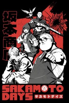 Sakamoto Days Stylized Unisex T-Shirt - Black - XL Zwart