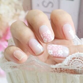 Sakura Cloud Dance Nail Art Stickers 24 pcs
