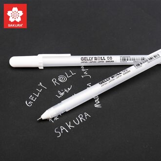 Sakura Gelly Roll Gel Pen Witte Kleur 0.5 Mm 0.8 Mm 1.0 Mm Japan 0.5mm