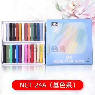 Sakura Kleur Krijt Set.12/24/48 Kleuren Zachte Gekleurde Krijt Set Professionele Schilderij Tekening Coloring Dye Art Supplies 24 kleur A