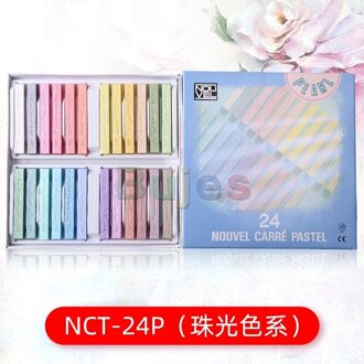 Sakura Kleur Krijt Set.12/24/48 Kleuren Zachte Gekleurde Krijt Set Professionele Schilderij Tekening Coloring Dye Art Supplies 24 kleur pearly