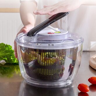 Salade Spinner Sla Droger Spin Veilig Niet Giftig Handleiding Salade Groenten Dehydrator Hoge Snelheid Centrifugale Afdruiprek Mand