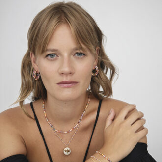 Salblai 925 Sterling Zilveren Oorbellen Veelkleurig